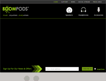 Tablet Screenshot of boompods.com